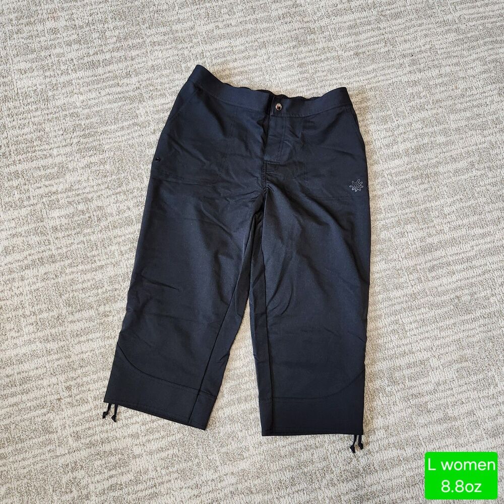 UV SKINZ Women’s UPF 50+ Beach Capris black size L